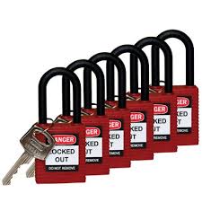 Brady Nylon Shackle Safety Padlocks