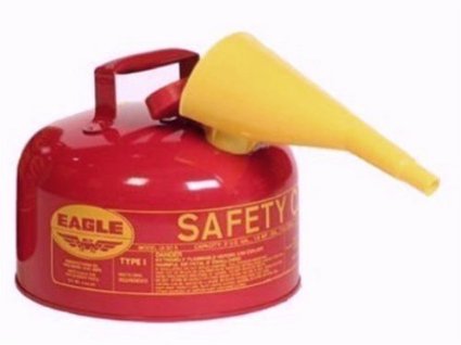 Eagle Safety Can 2 gal. capacity, Galvanized Steel